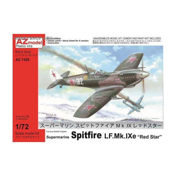Spitfire LF Mk.IXe Red Star - 1/72 kit