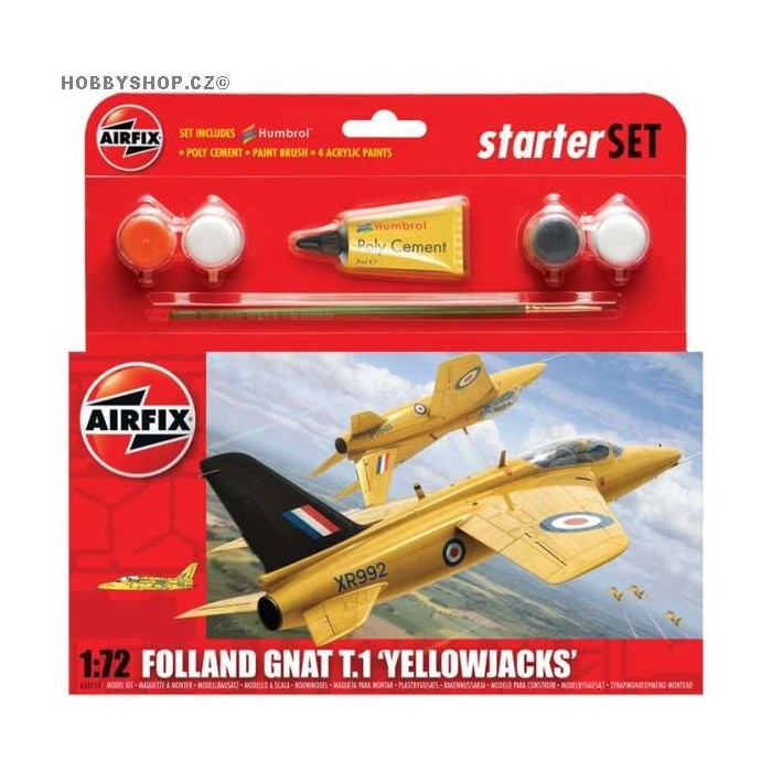 Folland Gnat 'Yellowjacks' Starter Set - 1/72 kit