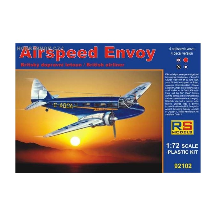 Airspeed Envoy Lynx engine - 1/72 kit