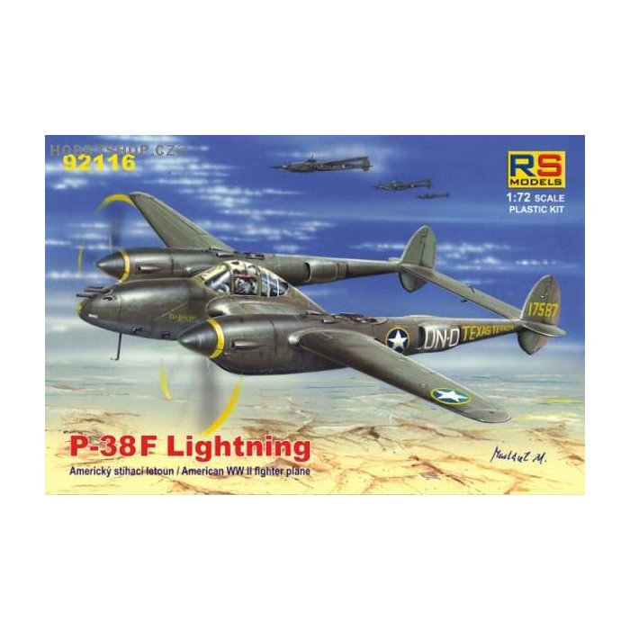P-38F Lightning - 1/72 kit