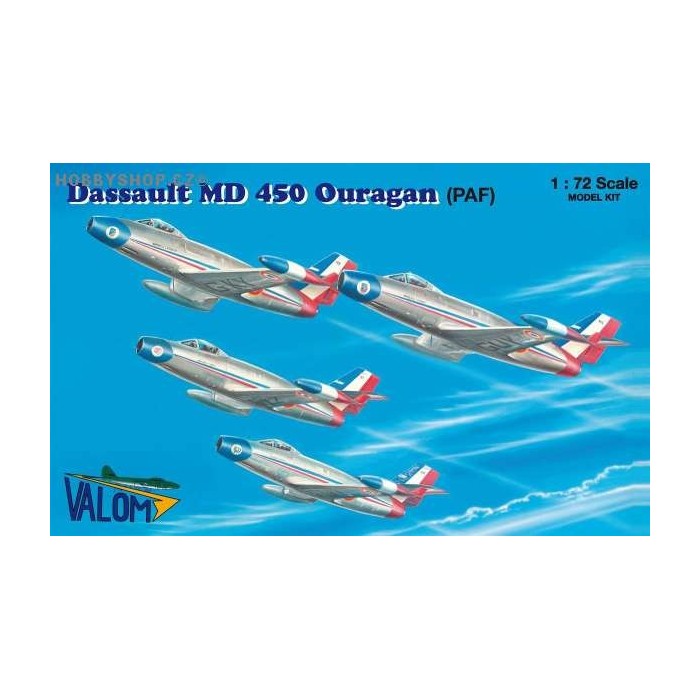 Dassault MD 450 Ouragan Patrouille de France - 1/72 kit