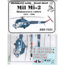 Mil Mi-2 Czech Police - 1/72 decal