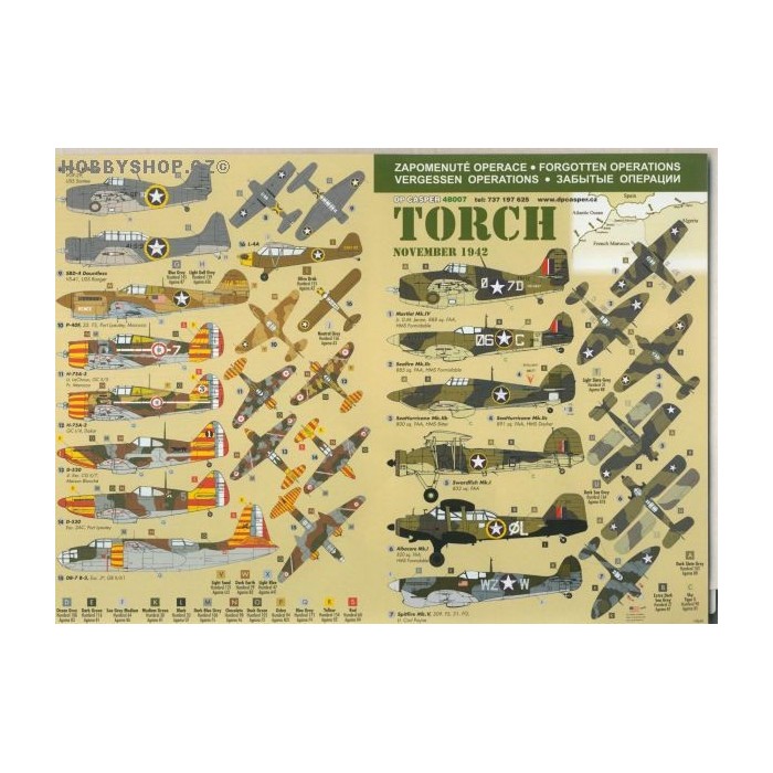 Operation Torch - 1/48 decal
