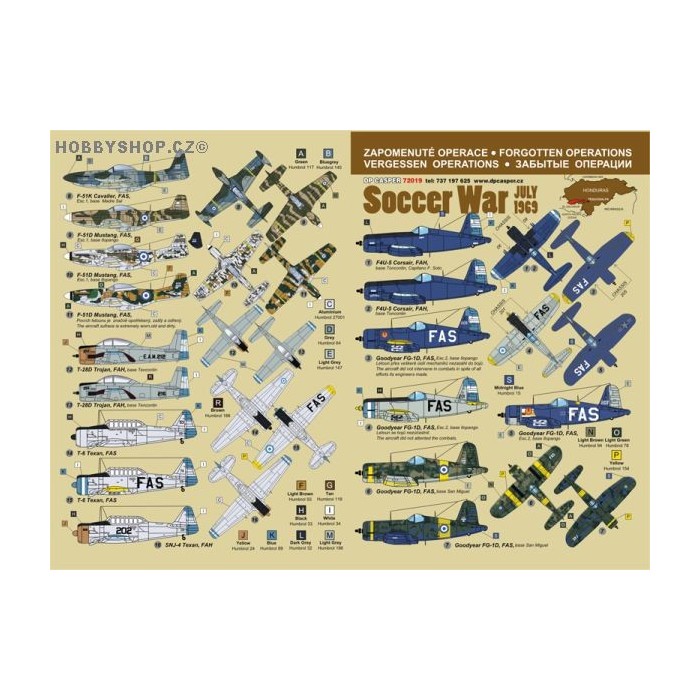 Operation Soccer War - 1/72 decal