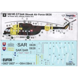 Mi-17 SAR Slovak Air Force - 1/72 decal