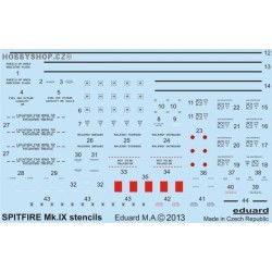 Spitfire stencils  - 1/48 obtisk