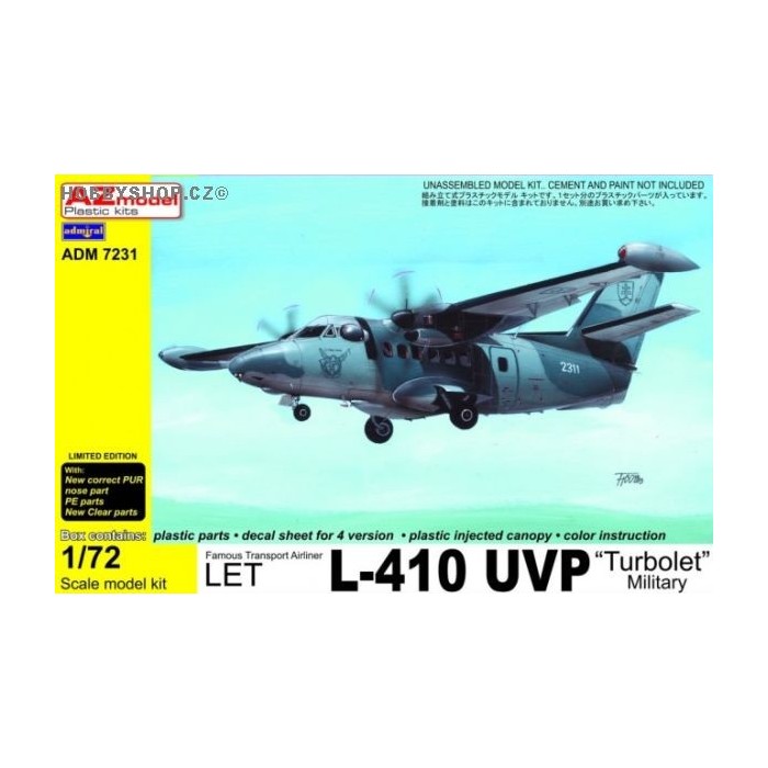 Let L-410UVP-E Turbolet military - 1/72 kit