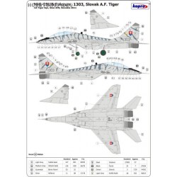 MiG-29UB Fulcrum 1303 Slovak Tiger - 1/72 decal