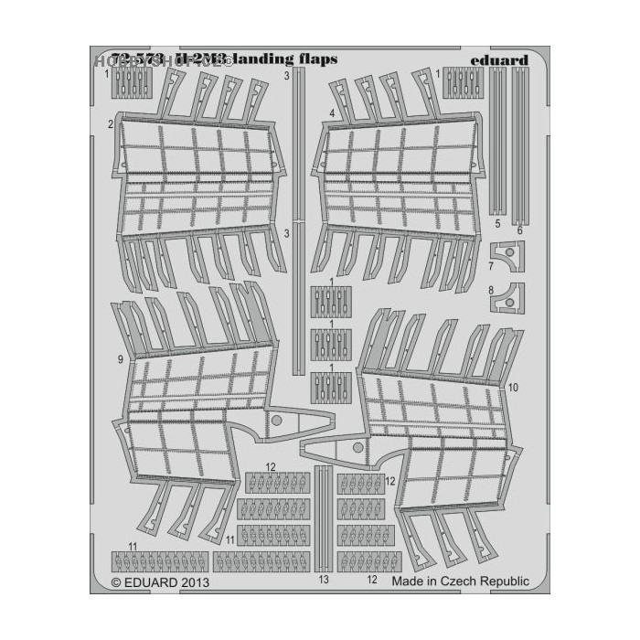 Il-2M3 landing flaps - 1/72 PE set