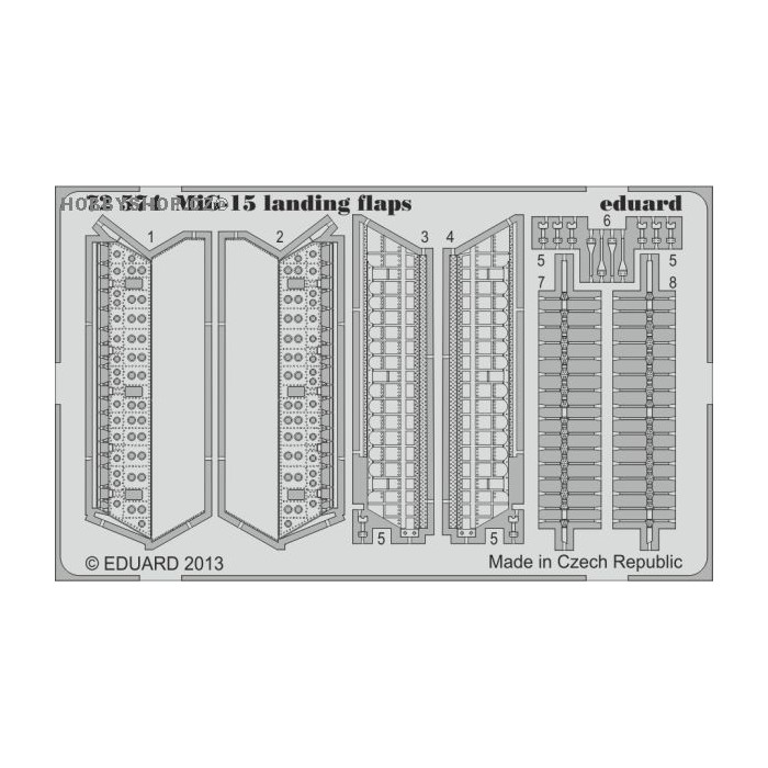 MiG-15 landing flaps - 1/72 PE set