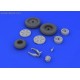 MiG-21PFM wheels - 1/48 update set