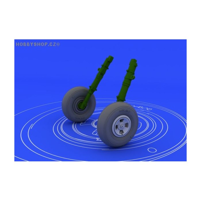 Spitfire wheels - 4 spoke - 1/48 update set