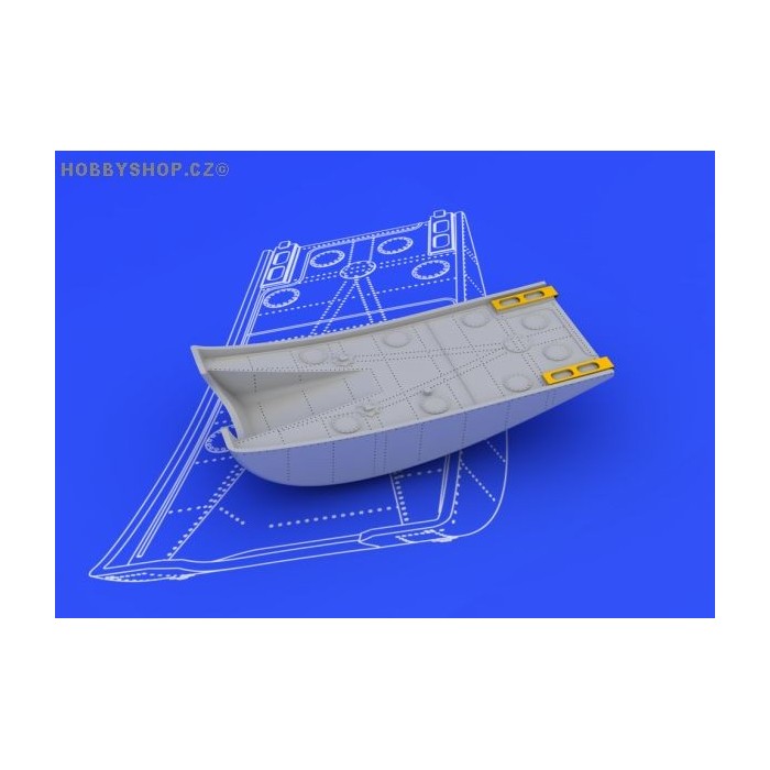 Spitfire 90gal slipper tank - 1/48 update set