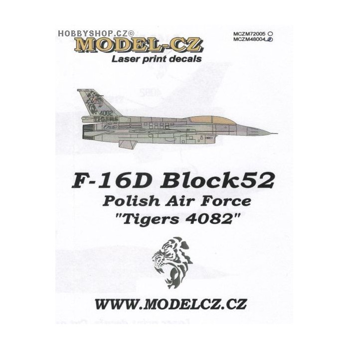 F-16D 'Tigers 4082' - 1/48 decals