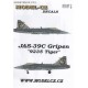 JAS-39C Gripen '9235 Tiger' - 1/48 decals