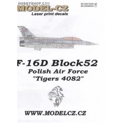 F-16D 'Tigers 4082' - 1/72 decals