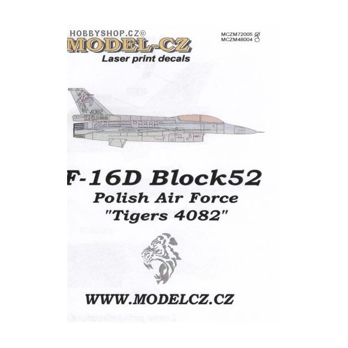 F-16D 'Tigers 4082' - 1/72 decals