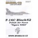 F-16C 'Tigers 4060' - 1/72 decals