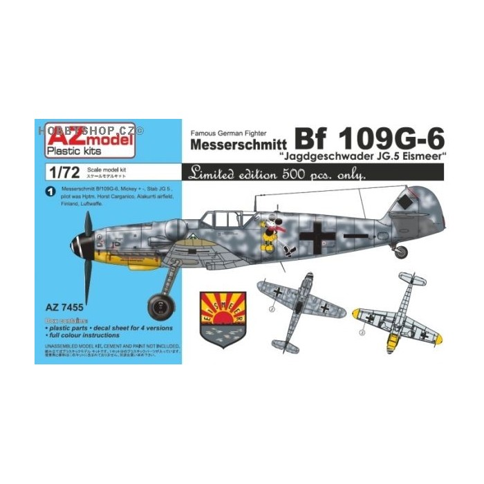 Bf 109G-6 Jagdgeschwader JG.5 Eismeer - 1/72 kit