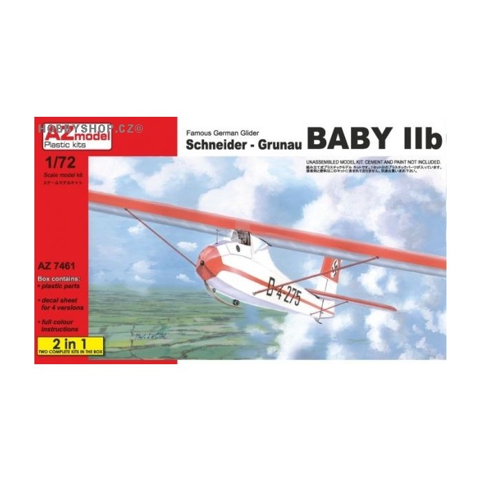 Schneider Grunau Baby IIb German 2 in 1 - 1/72 kit