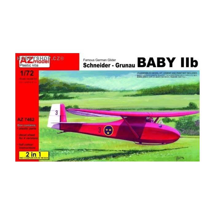 Schneider Grunau Baby IIb International 2 in 1 - 1/72 kit