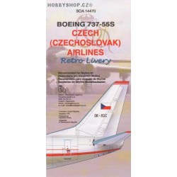 Boeing 737-55S CSA - retro livery - 1/144 decal