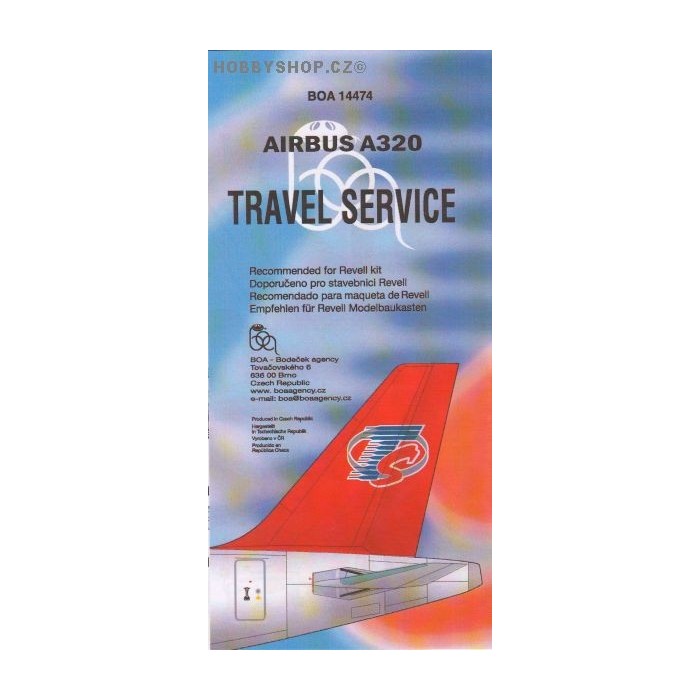 Airbus A320 Travel Service - 1/144 decal