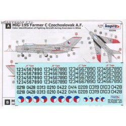 MiG-19S Farmer C Czechoslovak A.F. - 1/72 decal