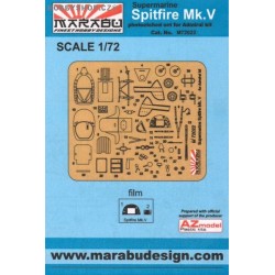 Spitfire Mk.V - 1/72 PE set