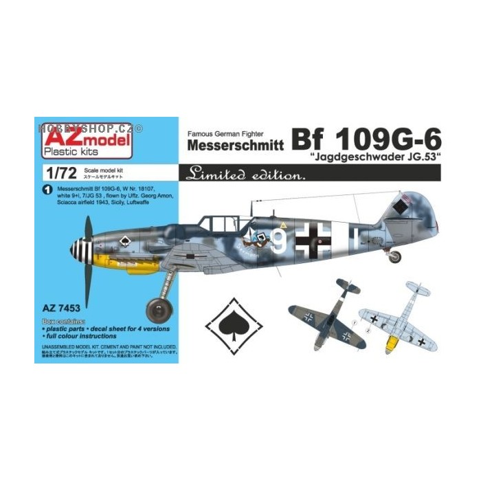 Bf 109G-6 Jagdgeschwader JG.53 - 1/72 kit