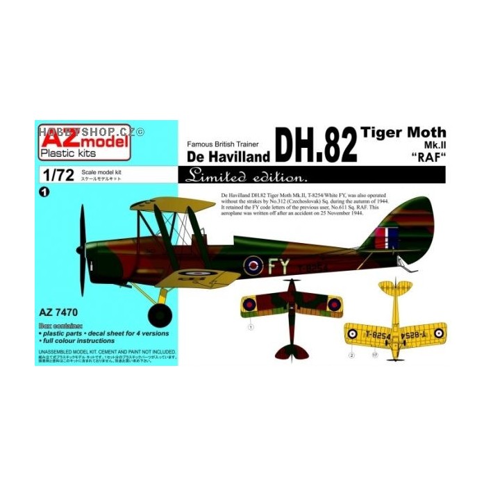 DH-82 Tiger Moth Mk.II RAF - 1/72 kit