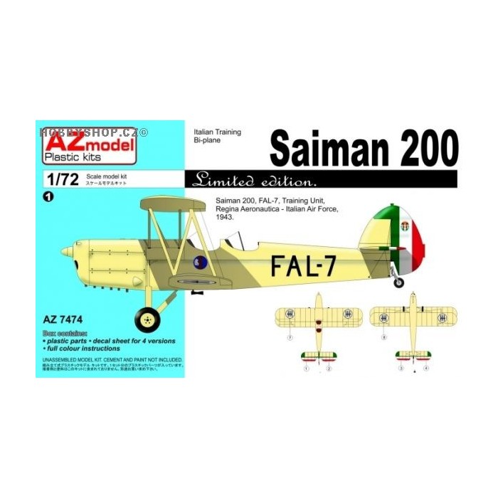 Saiman 200 Italy, USAAF - 1/72 kit