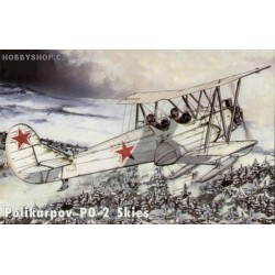 Polikarpov Po-2 w.Skies - 1/72 kit