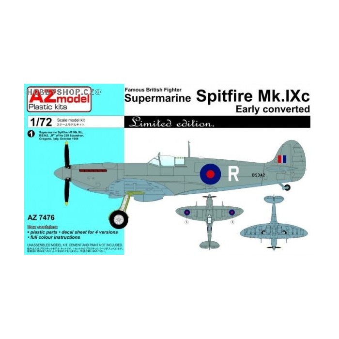 Spitfire Mk.IXc Early Converted - 1/72 kit