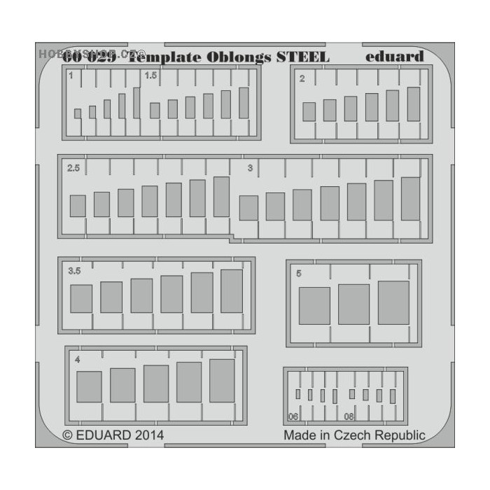 Template oblongs STEEL -  PE tool