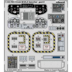 Lynx HAS.3 interior S.A. - 1/32 painted PE set