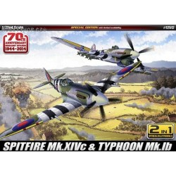 Spitfire Mk.XIVc & Typhoon Mk.Ib 2 in 1 - 1/72 kit