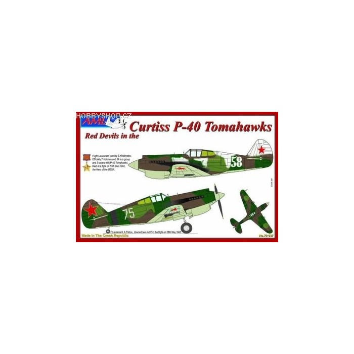 P-40B/C Tomahawk specialist's detail set - 1/72 kit