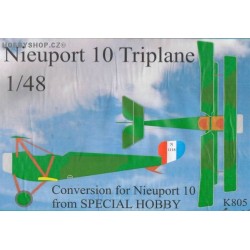 Nieuport 10 Triplane Conversion - 1/48 resin kit