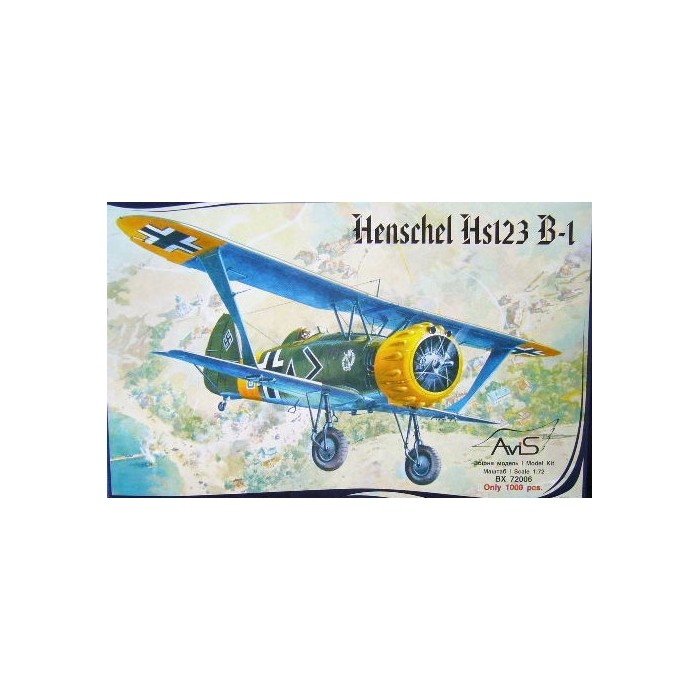 Henschel Hs 123 B-1 - 1/72 kit