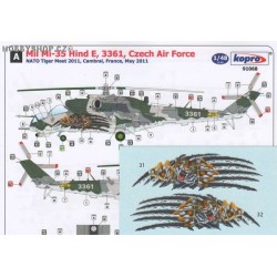 Mil Mi-35 Hind E Tiger - 1/48 decal