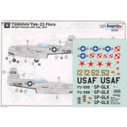 Yak-23 Flora - 1/72 decal