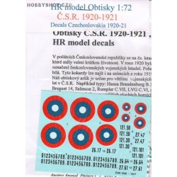 Czechoslovak Insignia 1920-1921 - 1/72 decal