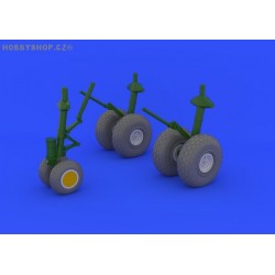 B-29 wheels  - 1/48 detail set