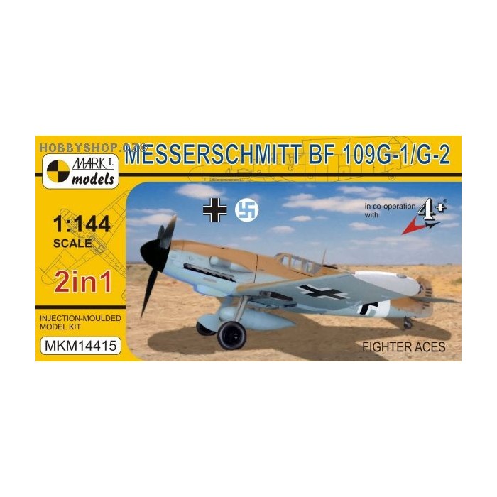 Messerschmitt Bf 109G-1/G-2 ‘Fighter Aces’ 2in1 - 1/144 kit