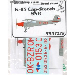 K-65 Čáp / Fi 156 Storch SNB - 1/72 decal