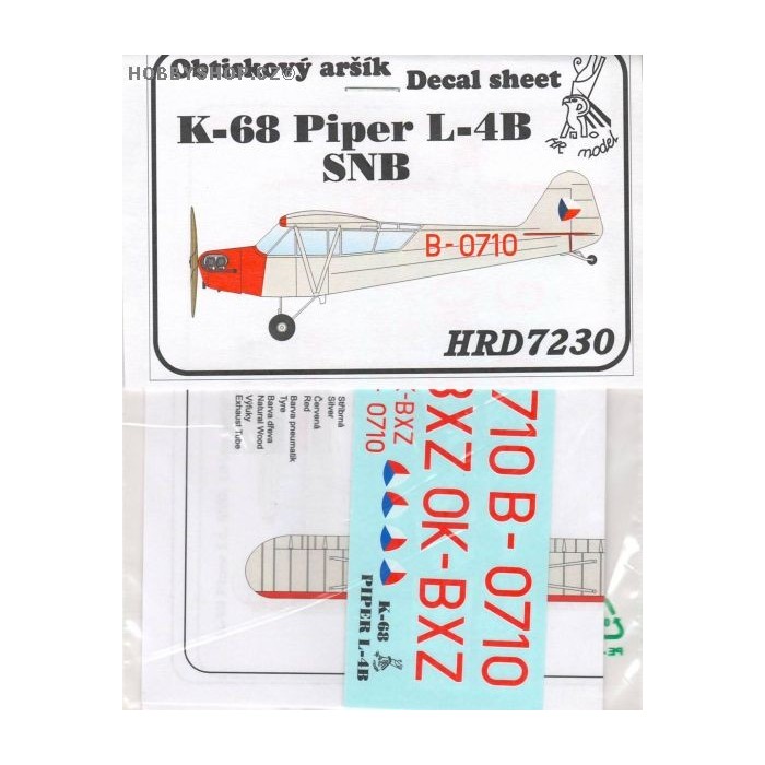 K-68 / Piper L-4B SNB - 1/72 decal