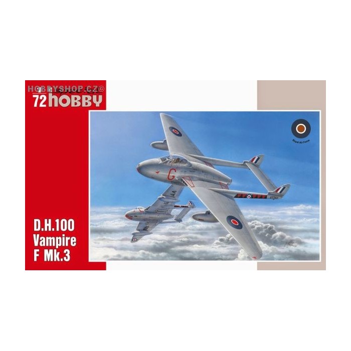 D.H. 100 Vampire F Mk.3 - 1/72 kit