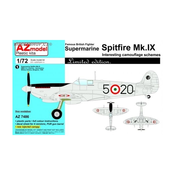 Spitfire Mk.IX Interesting Camouflage Schemes - 1/72 kit