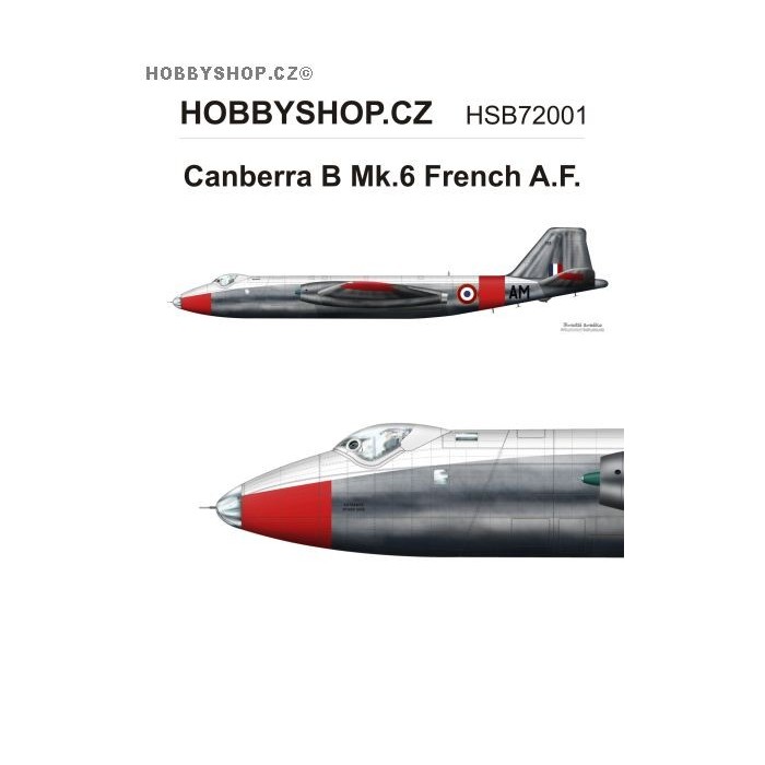 Canberra B Mk.6 Armée de l'Air  - 1/72 decal